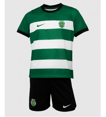 Sporting CP Koszulka Podstawowych Dziecięca 2023-24 Krótki Rękaw (+ Krótkie spodenki)